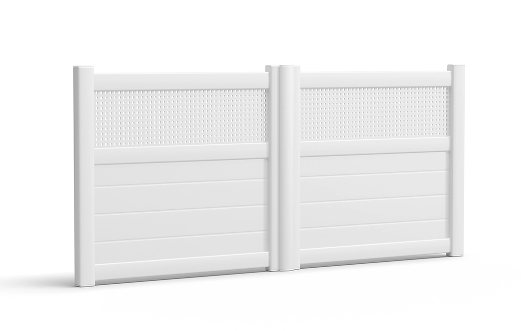 portail en aluminium tchersky battant blanc Prefalu