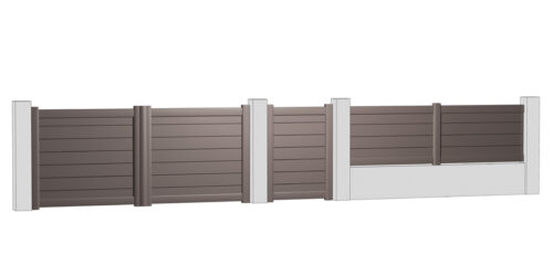 Clôtures pleines sur mesure en aluminium