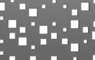 Tôle perforation nuage carré pour portails en aluminium personnalisés