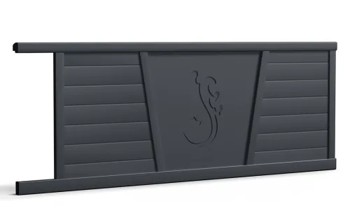 portail en aluminium mar coulissant noir mat Prefalu