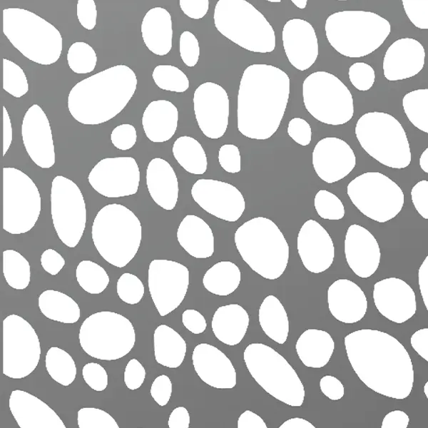 Tôle perforée galets pour portails en aluminium personnalisés